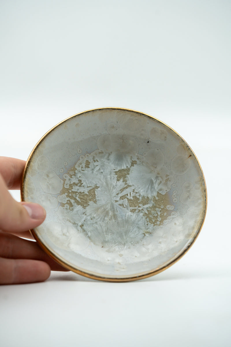 Ivory Current one-of-one crystalline bowl by Arnis Preiss