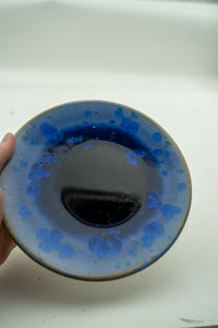 Midnight Cobalt one-of-one crystalline bowl by Arnis Preiss