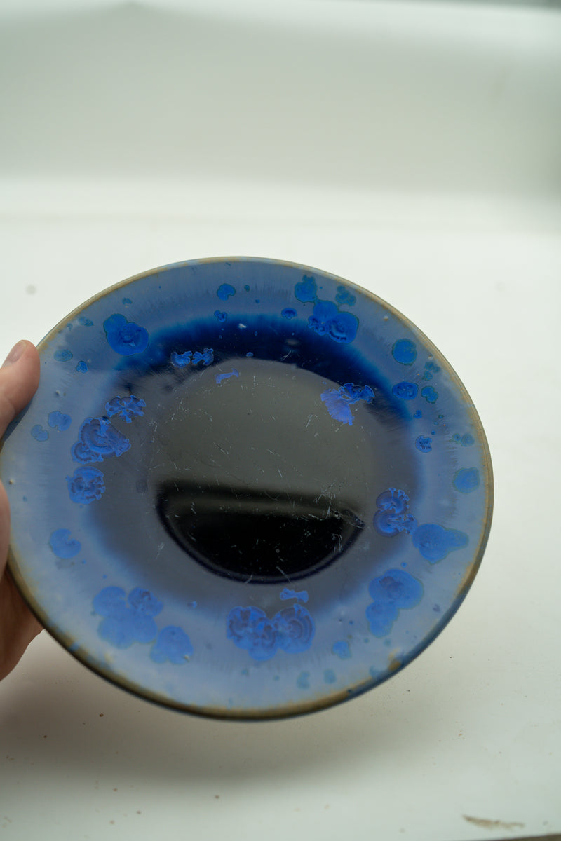 Midnight Cobalt one-of-one crystalline bowl by Arnis Preiss