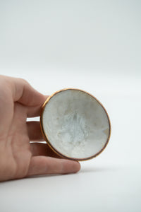 Ivory Petal one-of-one crystalline dish by Arnis Preiss