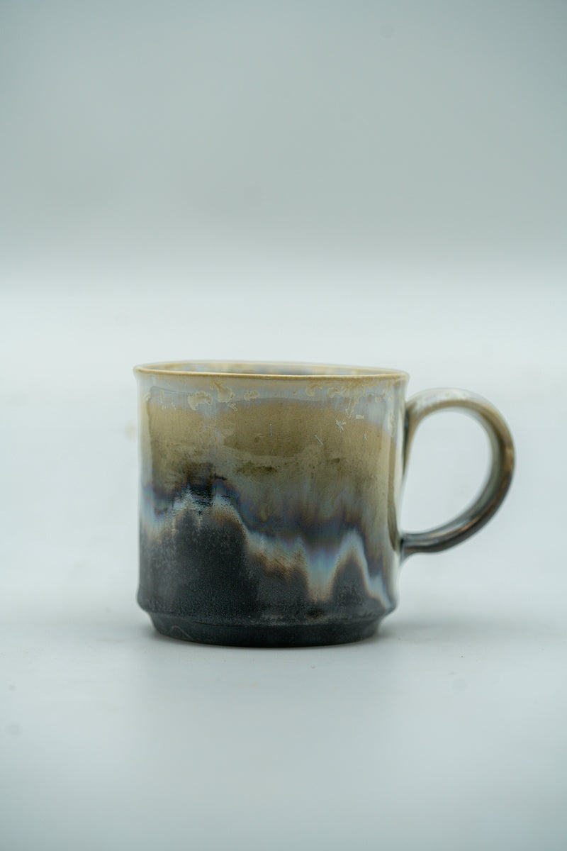 Ash Veil one-of-one crystalline mug by Arnis Preiss